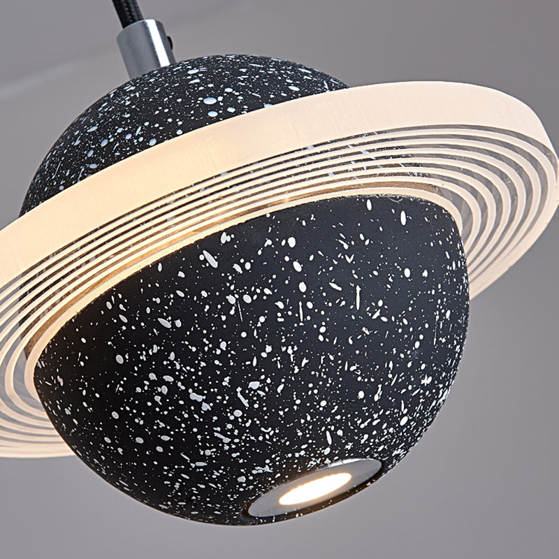 Modern Style Spherical Shape Pendant Lighting Stone Pendant Light for Bedroom