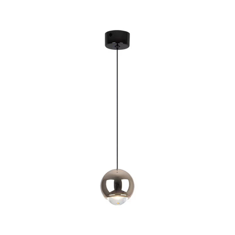 Modern Style Spherical Shape Pendant Lighting Metal 1 Light Pendant Light for Bedroom