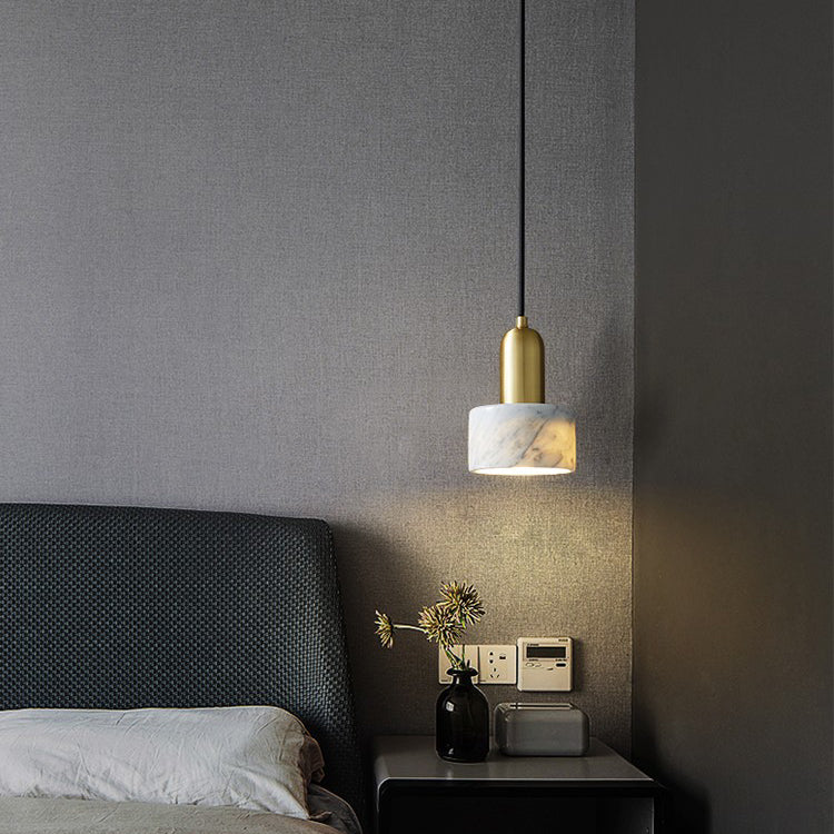 Marble Hanging Light Contemporary Pendent Lighting Fixture for Drawing Room