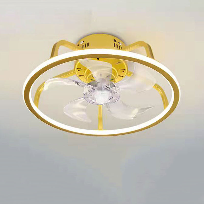 Ceiling Fan Lamp Nordic Style LED Ceiling Mounted Light for Bedroom