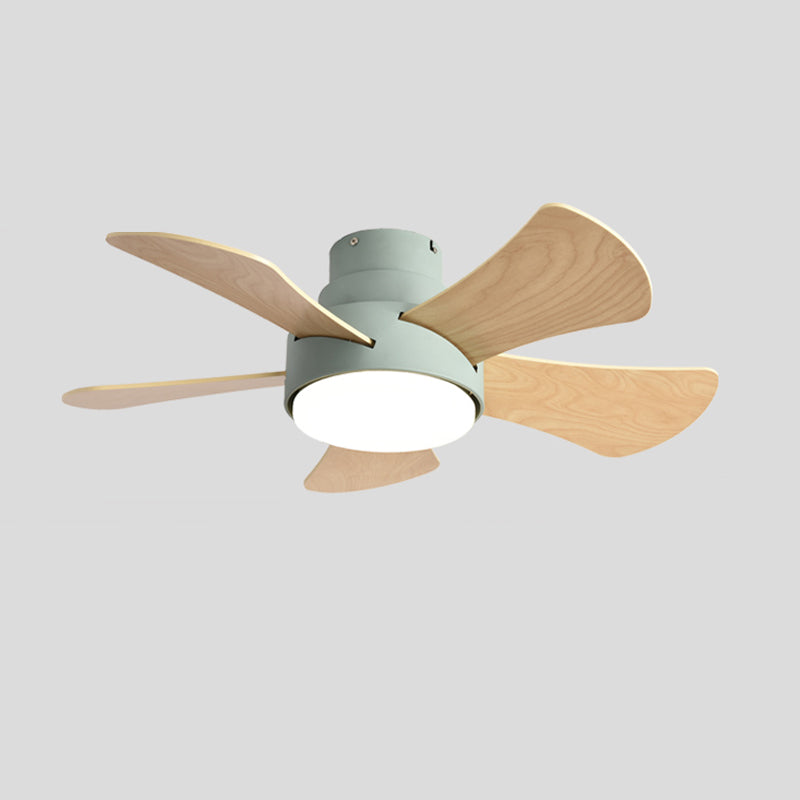 Ceiling Fan Light Metal Nordic Style LED Ceiling Flush Mount for Bedroom