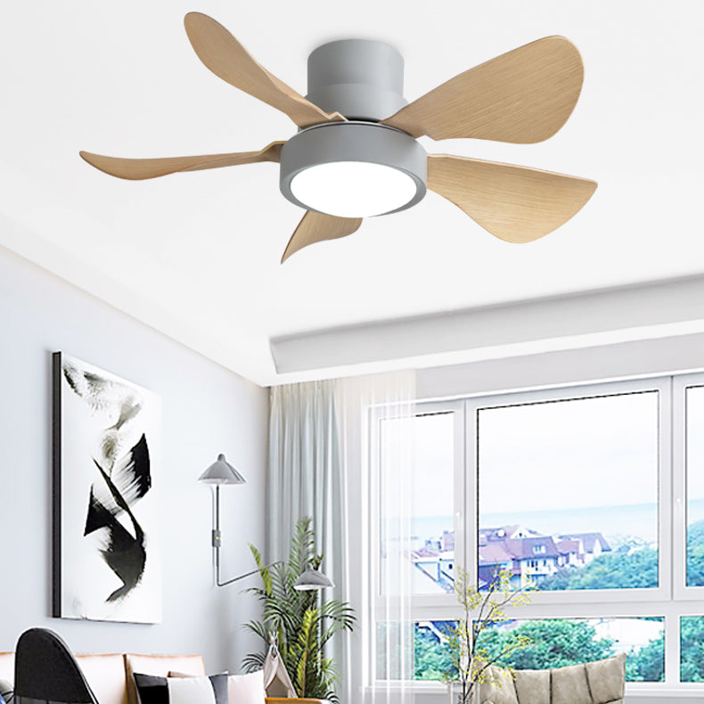 Ceiling Fan Light Metal Nordic Style LED Ceiling Flush Mount for Bedroom