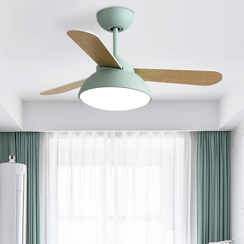 Ceiling Fan Light Metal Nordic Style LED Ceiling Flush Mount for Bedroom
