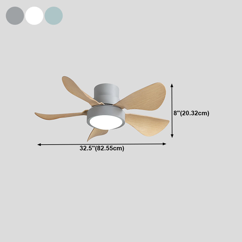 Ceiling Fan Light Metal Nordic Style LED Ceiling Flush Mount for Bedroom