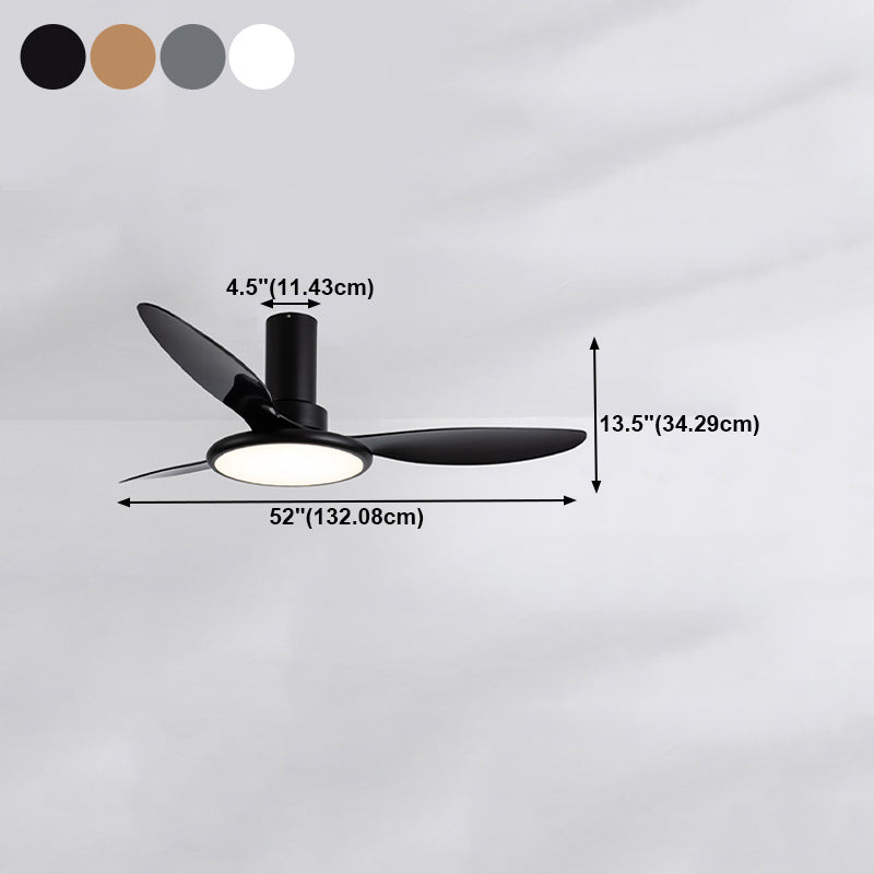 Ceiling Fan Lamp Simplicity Style LED Ceiling Mounted Light for Living Room