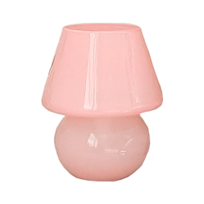 Unique Shape Glass Table Lamp Modern Style 1 Light Table Lamp Fixtures