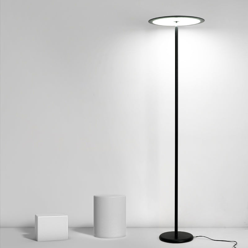 Nordic Linear Floor Lamp Metal 63" High LED Floor Light for Living Room