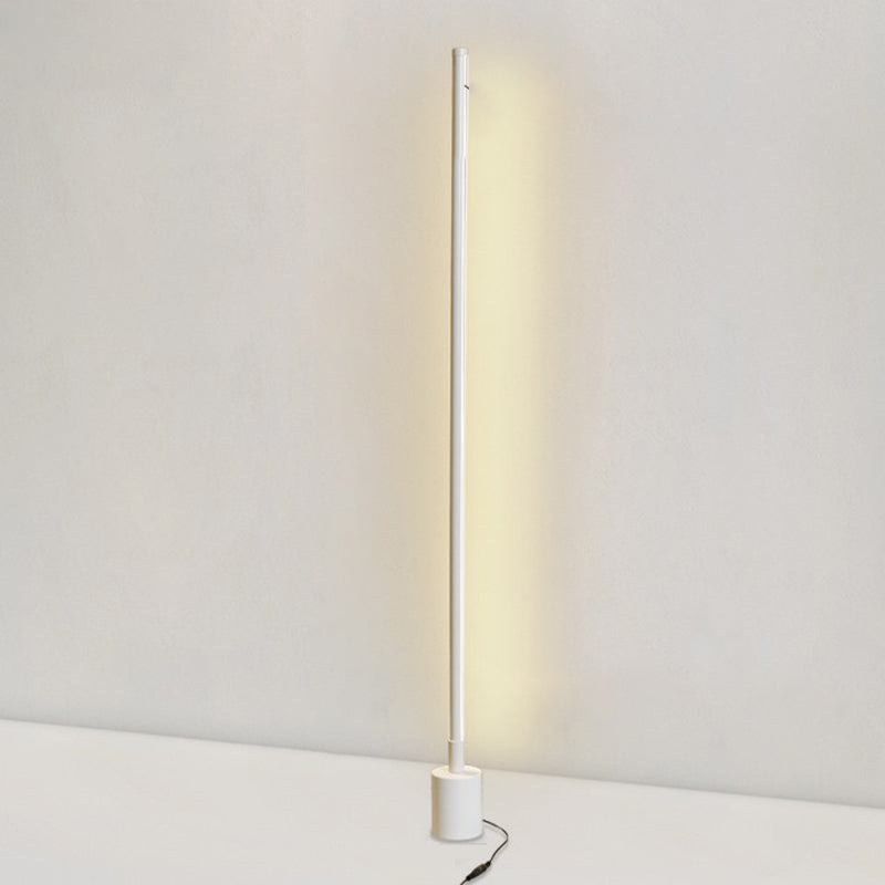 Linear Shape Metal Floor Lighting Modern 1-Light Floor Light Fixtures