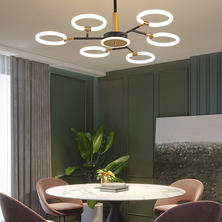 Contemporary Geometry Shape Pendant Chandeliers Metal Chandelier Lighting Fixtures