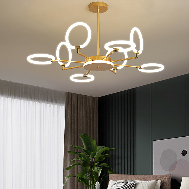 Contemporary Geometry Shape Pendant Chandeliers Metal Chandelier Lighting Fixtures