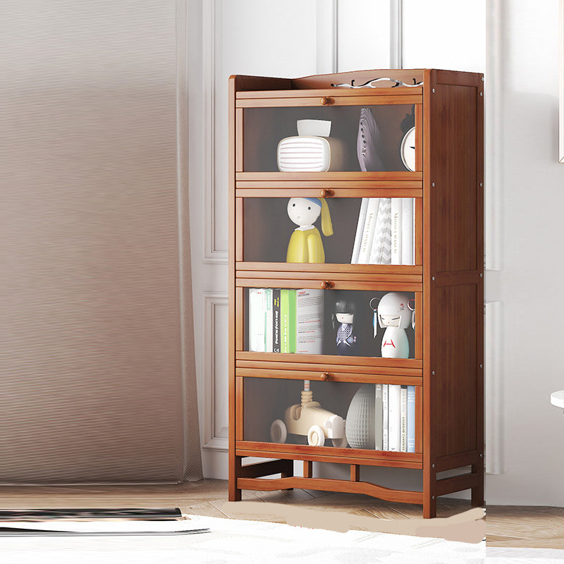 Standard Shelf Bookcase with Doors Modern Bookshelf for Home Office