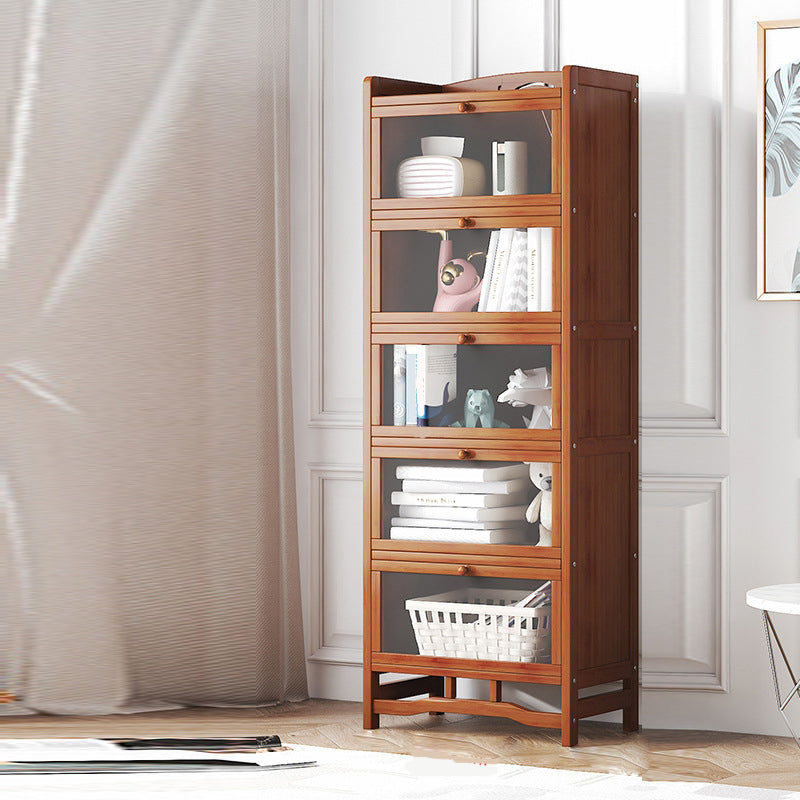 Standard Shelf Bookcase with Doors Modern Bookshelf for Home Office