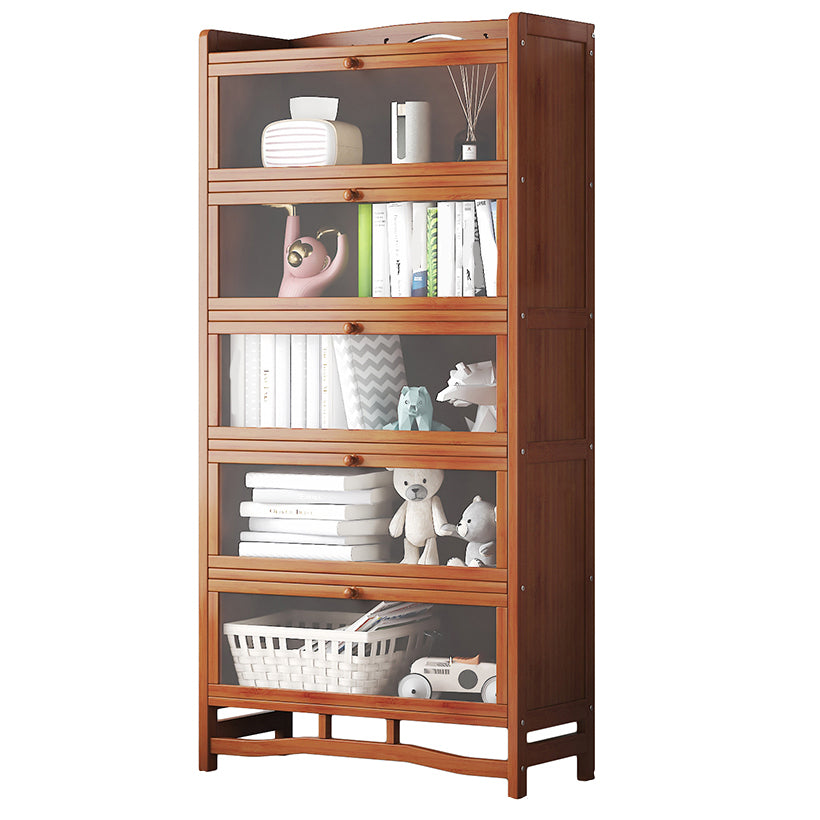 Standard Shelf Bookcase with Doors Modern Bookshelf for Home Office