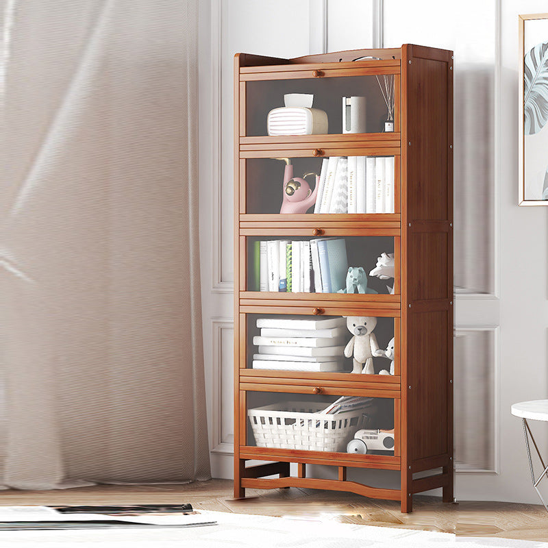 Standard Shelf Bookcase with Doors Modern Bookshelf for Home Office