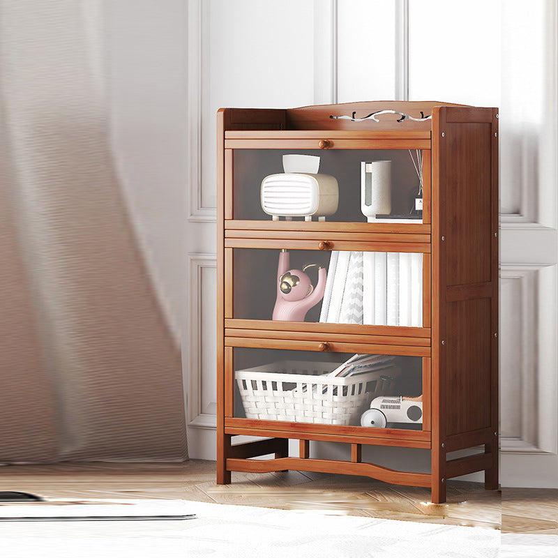 Standard Shelf Bookcase with Doors Modern Bookshelf for Home Office