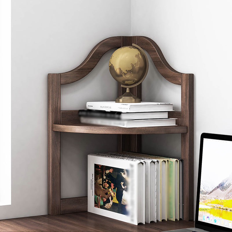 Modern Style Bookshelf Solid Wood Open Back Bookcase for Home