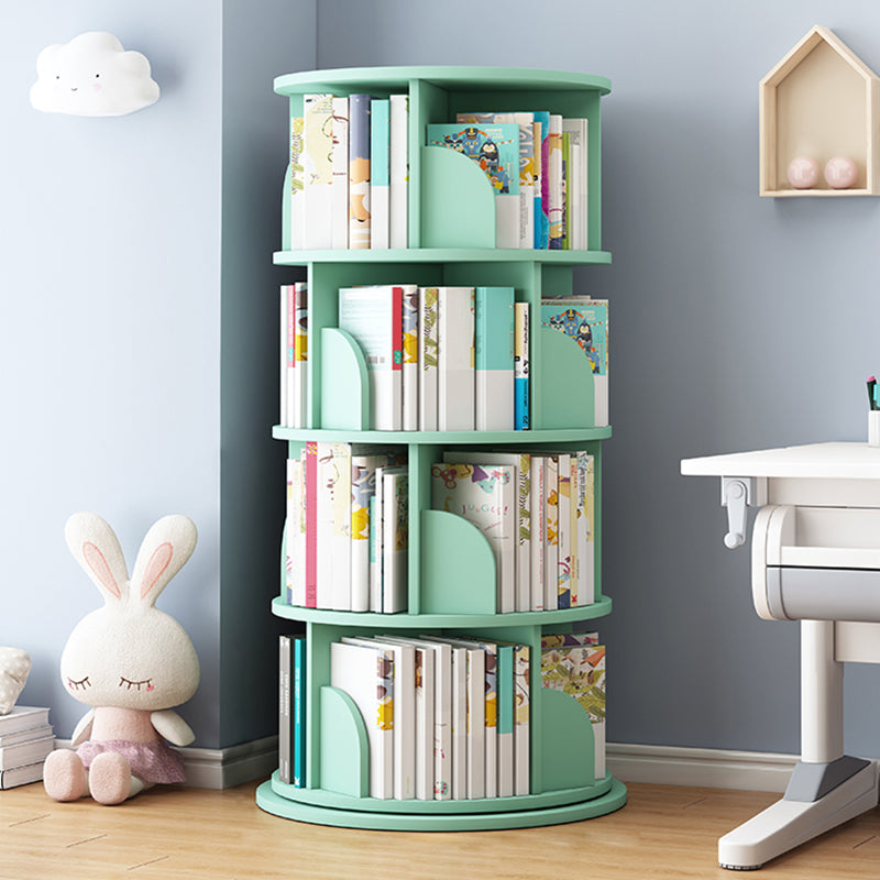 Wood Geometric Bookcase Contemporary Closed Back Book Shelf for Home Office