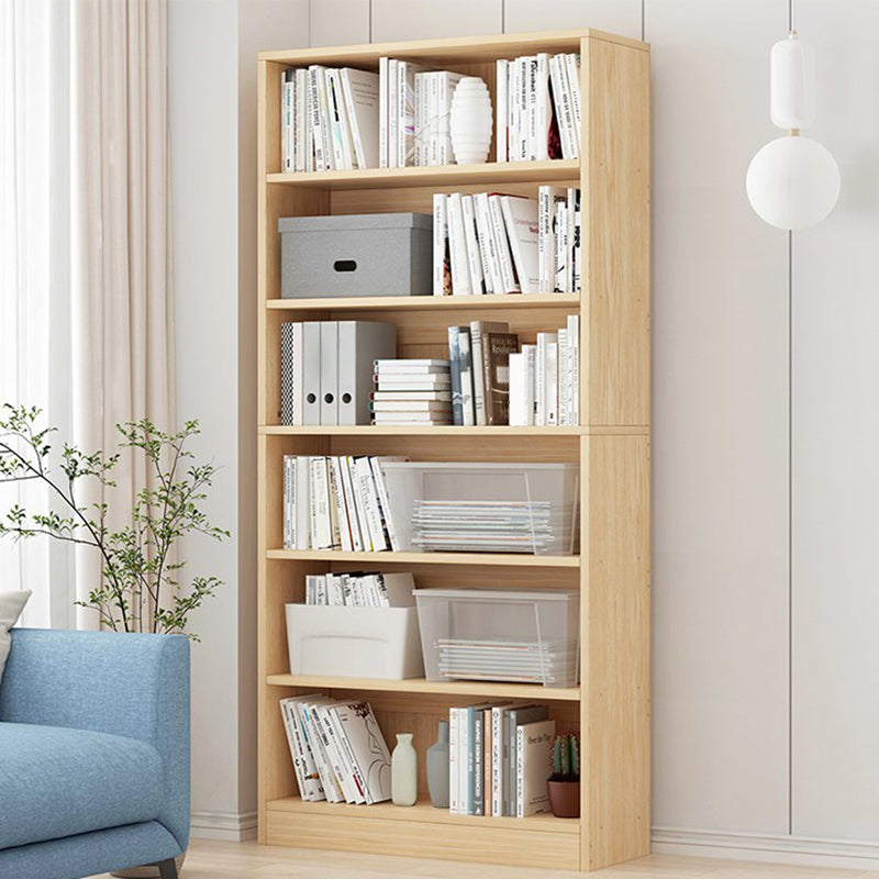 Modern Vertical Standard Bookcase Manufactured Wood Bookshelf for Home