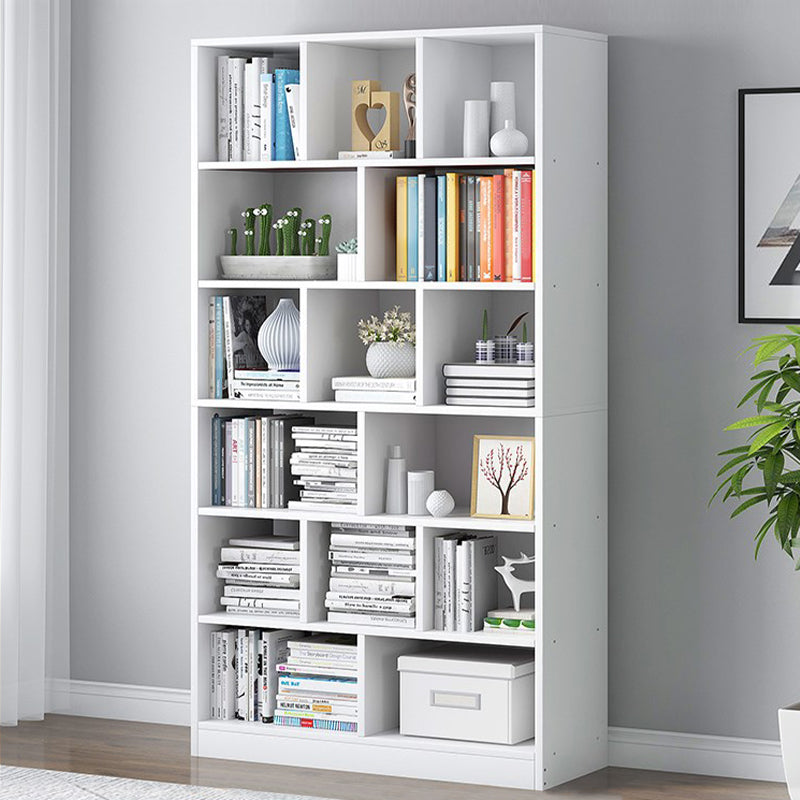 Modern Vertical Standard Bookcase Manufactured Wood Bookshelf for Home