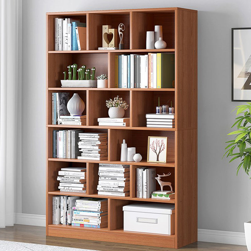 Modern Vertical Standard Bookcase Manufactured Wood Bookshelf for Home