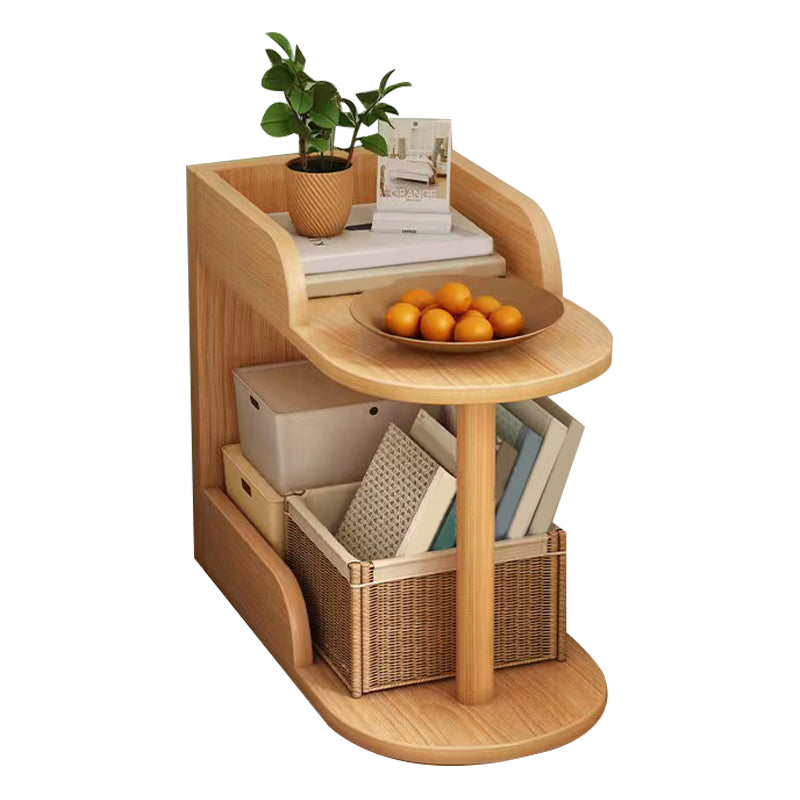 Manufactured Wood Corner Bookshelf Closed Back Vertical Bookcase for Home