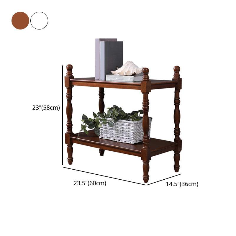 Solid Wood Bookcase with Wooden Shelves Modern Bookshelf for Home Office