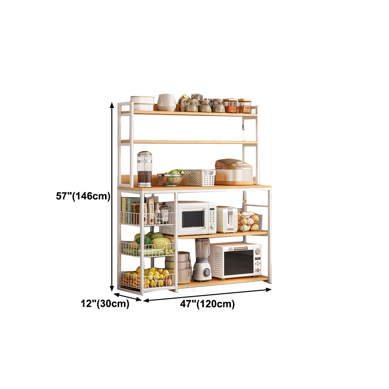 Modern Engineered Wood Buffet/Console Open Storage Buffet Stand for Kitchen