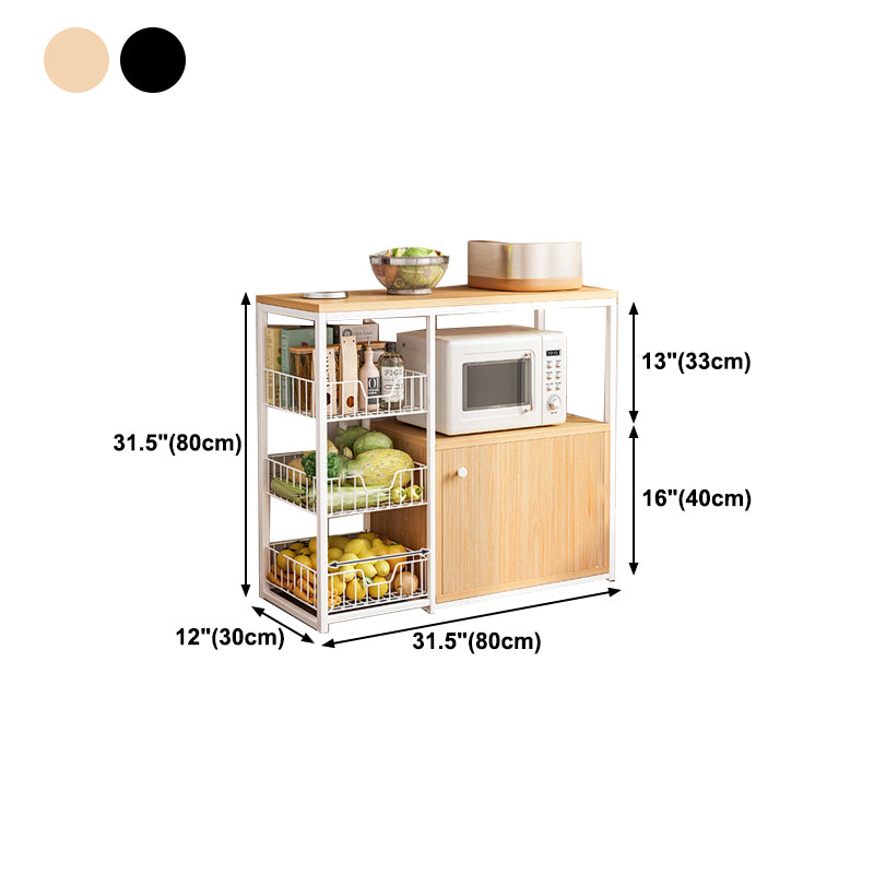 Modern Engineered Wood Buffet/Console Open Storage Buffet Stand for Kitchen