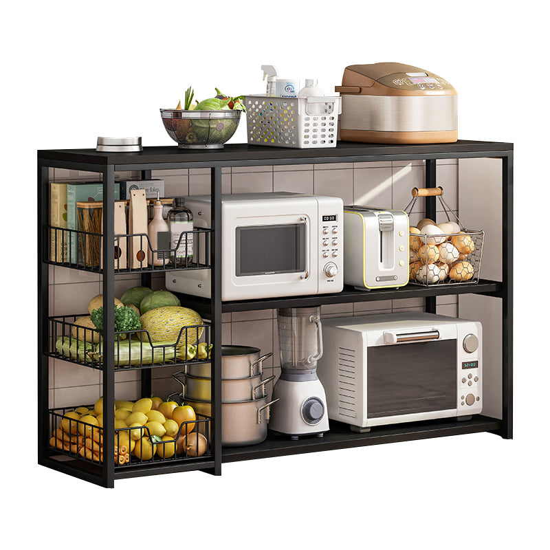 Modern Open Storage Buffet Sideboard Kitchen Engineered Wood Buffet Stand