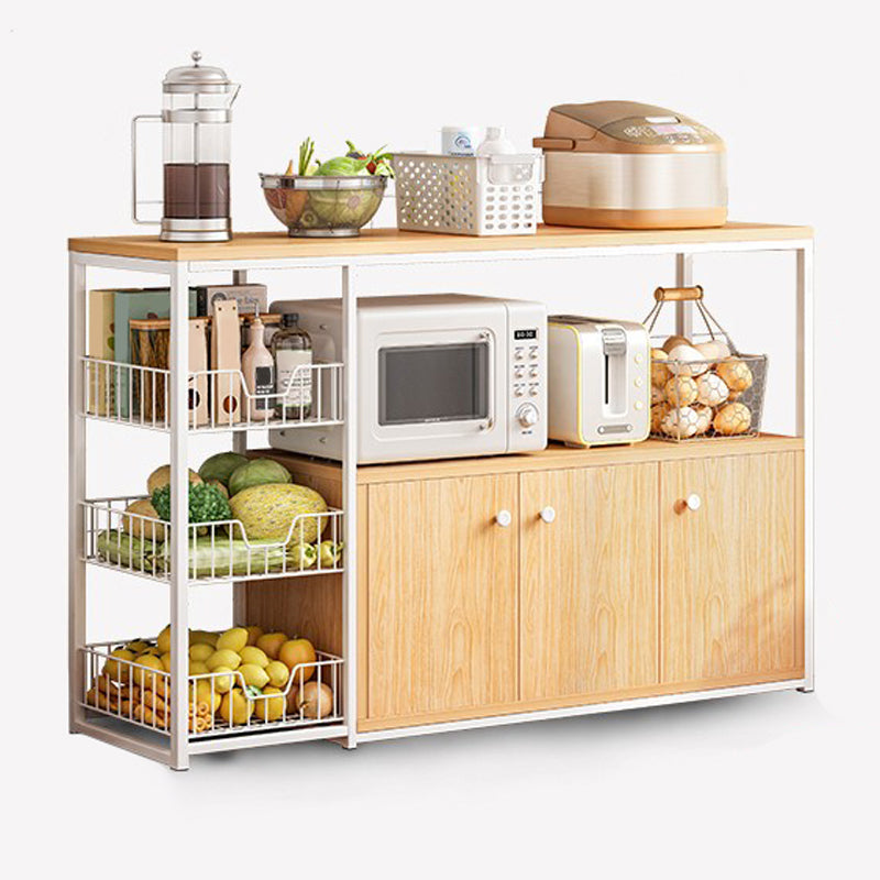 Modern Open Storage Buffet Sideboard Kitchen Engineered Wood Buffet Stand