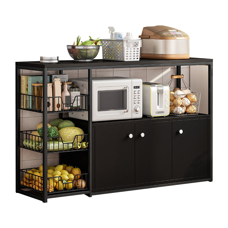 Modern Open Storage Buffet Sideboard Kitchen Engineered Wood Buffet Stand