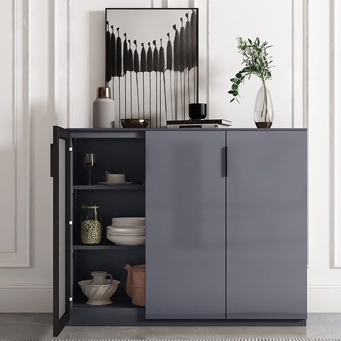 Glam Style Sideboard Table with Locking Drawers Storage Sideboard for Dining Room