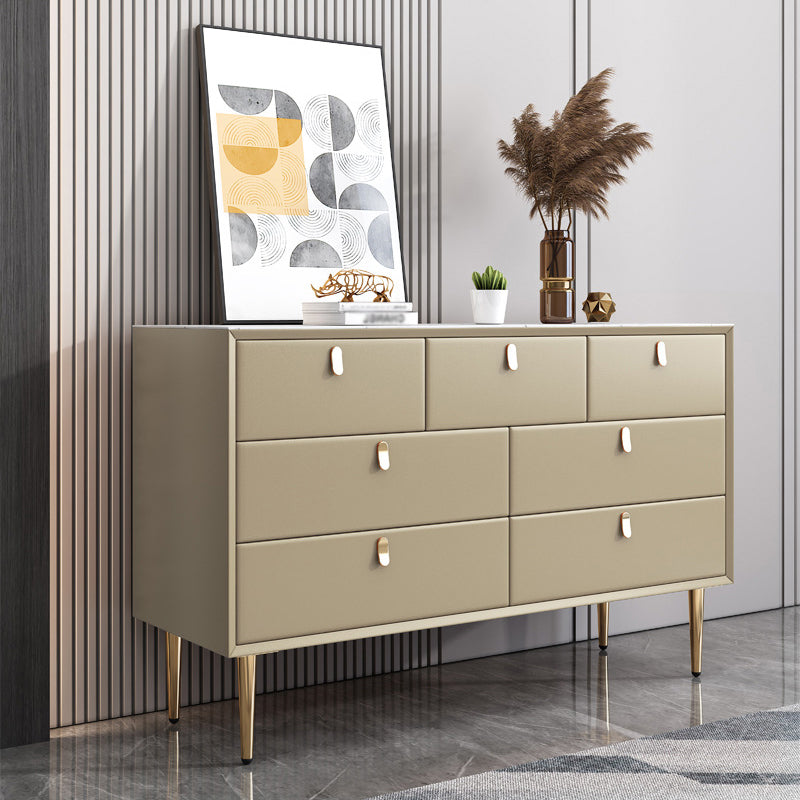 Modern Stone Buffet Sideboard 15.7"D Dining Room Buffet Server with Drawer
