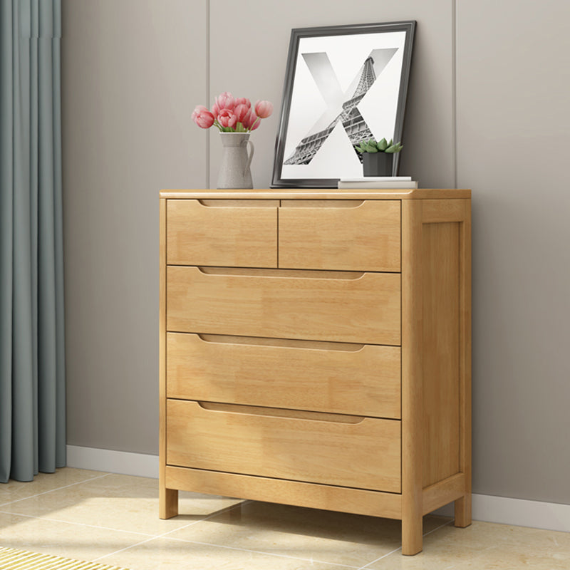 Modern Style Sideboard Buffet with Rubberwood Solid Wood Drawers and Storage Sideboard