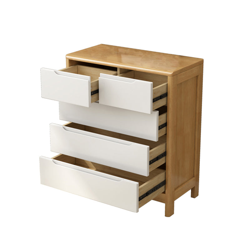 Modern Style Sideboard Buffet with Rubberwood Solid Wood Drawers and Storage Sideboard