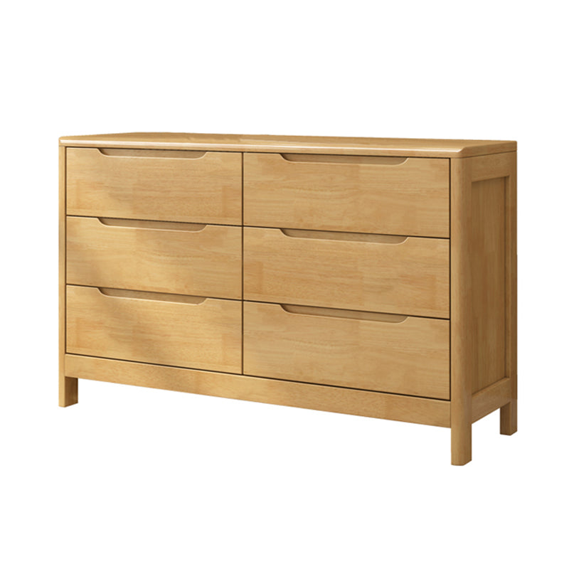 Modern Style Sideboard Buffet with Rubberwood Solid Wood Drawers and Storage Sideboard