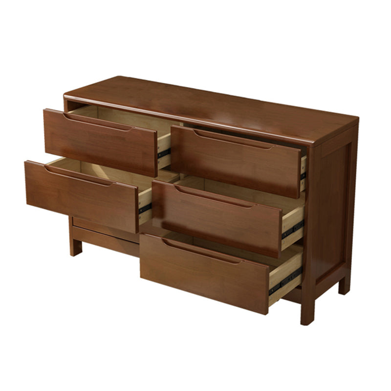 Modern Style Sideboard Buffet with Rubberwood Solid Wood Drawers and Storage Sideboard