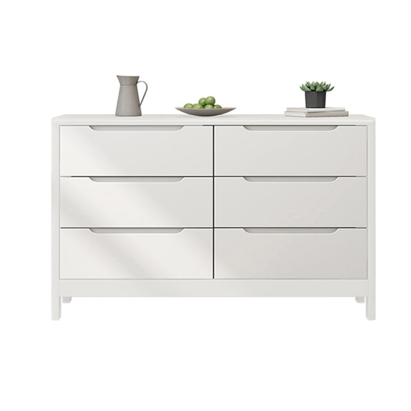 Modern Style Sideboard Buffet with Rubberwood Solid Wood Drawers and Storage Sideboard