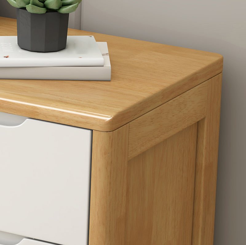 Modern Style Sideboard Buffet with Rubberwood Solid Wood Drawers and Storage Sideboard