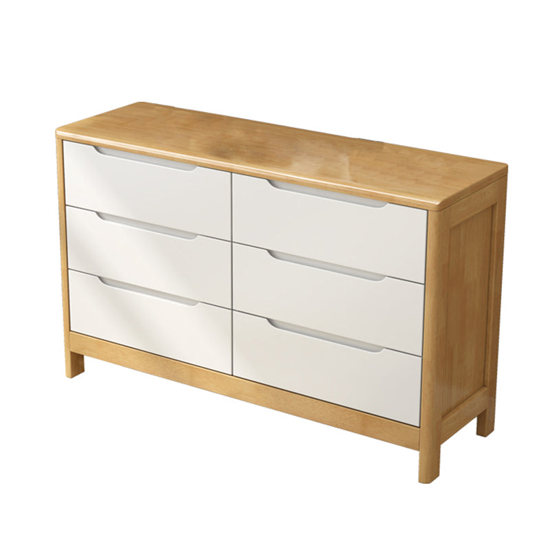Modern Style Sideboard Buffet with Rubberwood Solid Wood Drawers and Storage Sideboard