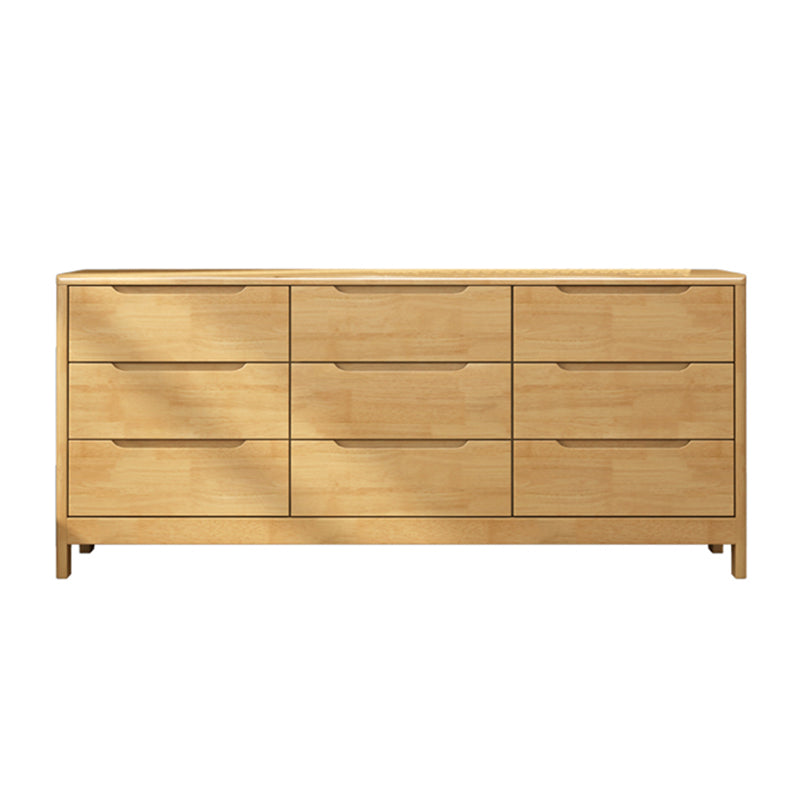 Modern Style Sideboard Buffet with Rubberwood Solid Wood Drawers and Storage Sideboard