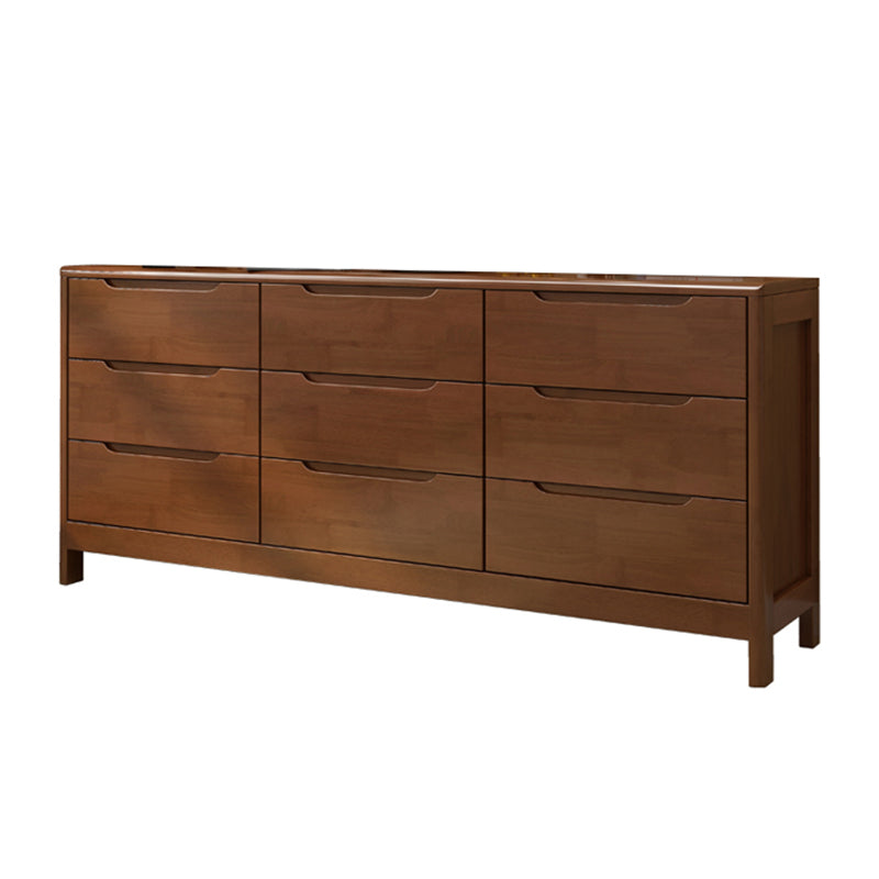 Modern Style Sideboard Buffet with Rubberwood Solid Wood Drawers and Storage Sideboard