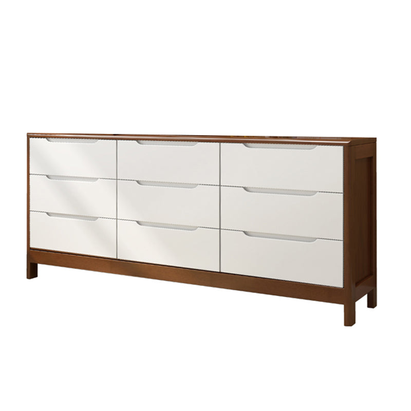 Modern Style Sideboard Buffet with Rubberwood Solid Wood Drawers and Storage Sideboard