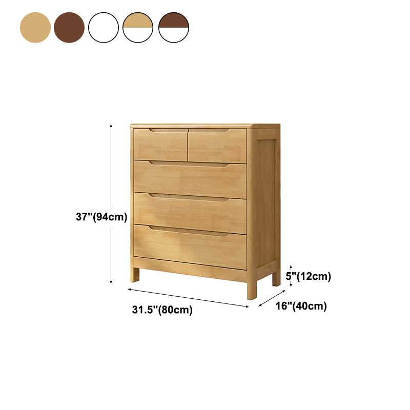 Modern Style Sideboard Buffet with Rubberwood Solid Wood Drawers and Storage Sideboard