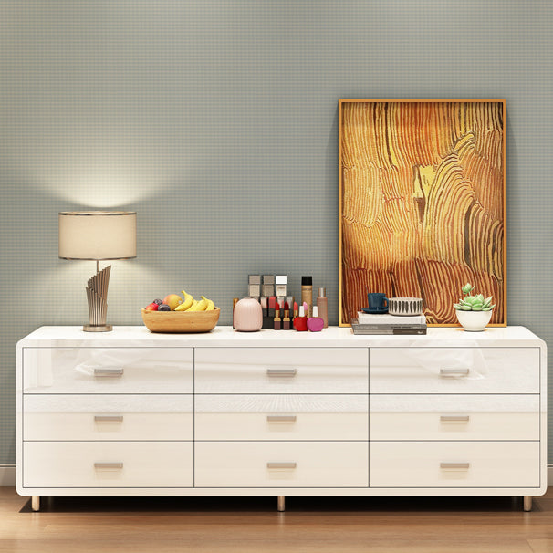 Modern Engineered Wood Sideboard Simple Buffet Table with Drawer for Dining Room