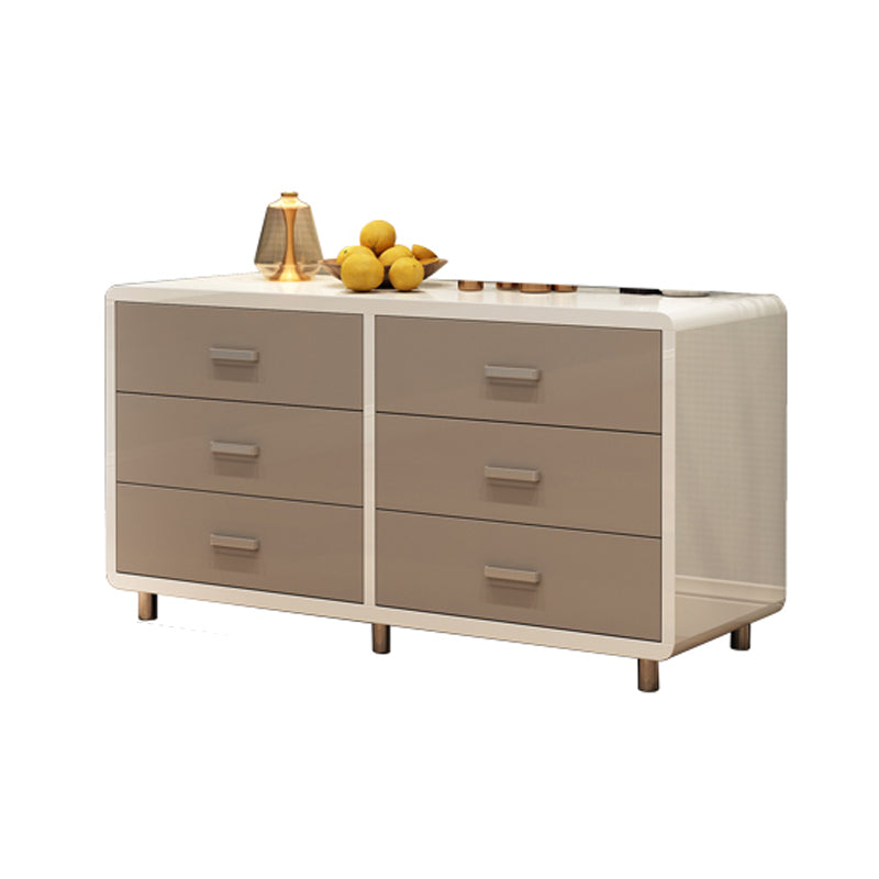 Modern Engineered Wood Sideboard Simple Buffet Table with Drawer for Dining Room