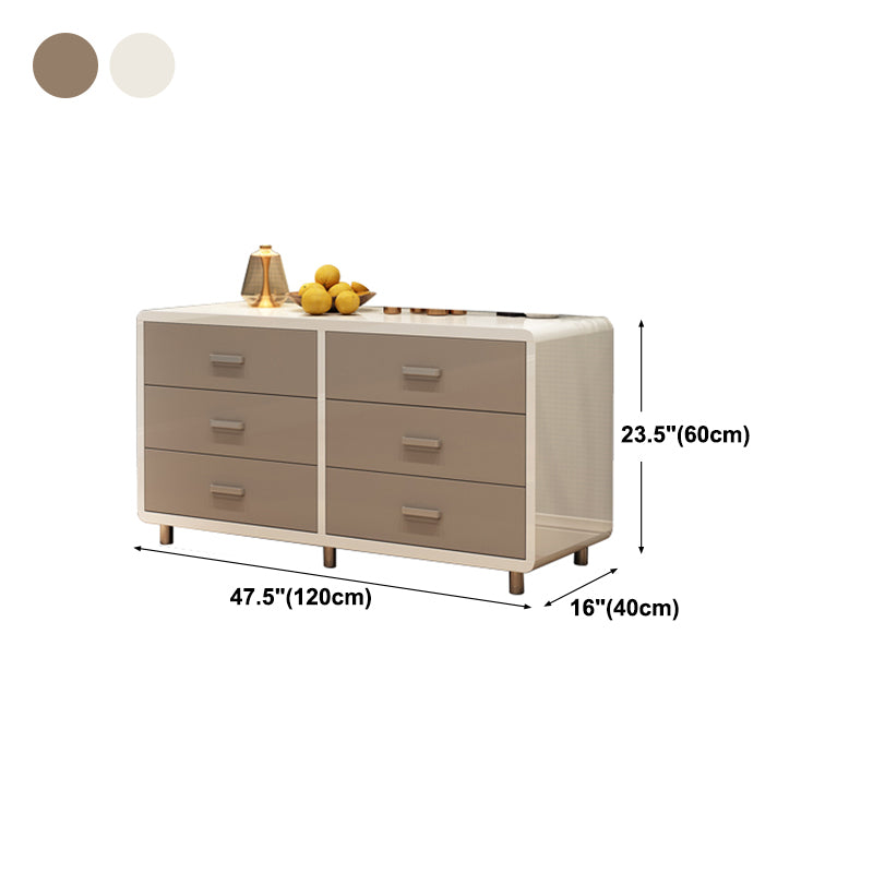 Modern Engineered Wood Sideboard Simple Buffet Table with Drawer for Dining Room