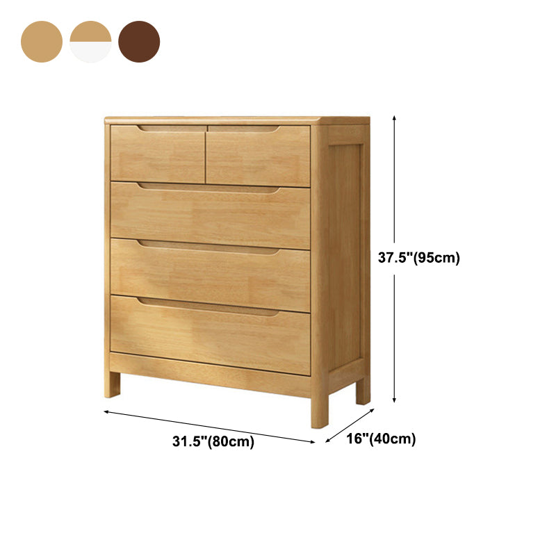 Modern Rubber-wood Solid Wood Side Board Living Room Buffet/Console with Drawers