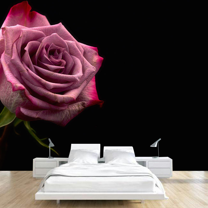 Photography Stain Resistant Wall Mural Wallpaper Beautiful Flowers Sitting Room Wall Mural