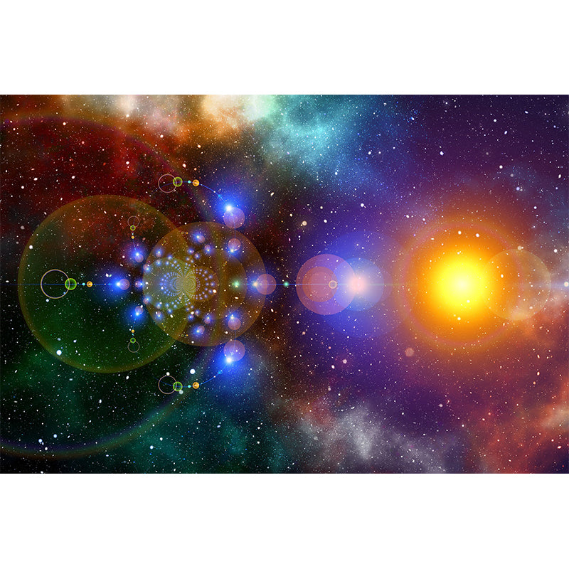 Wall Mural Photography Environment Friendly Mural Wallpaper Dreamy Galaxy Bedroom